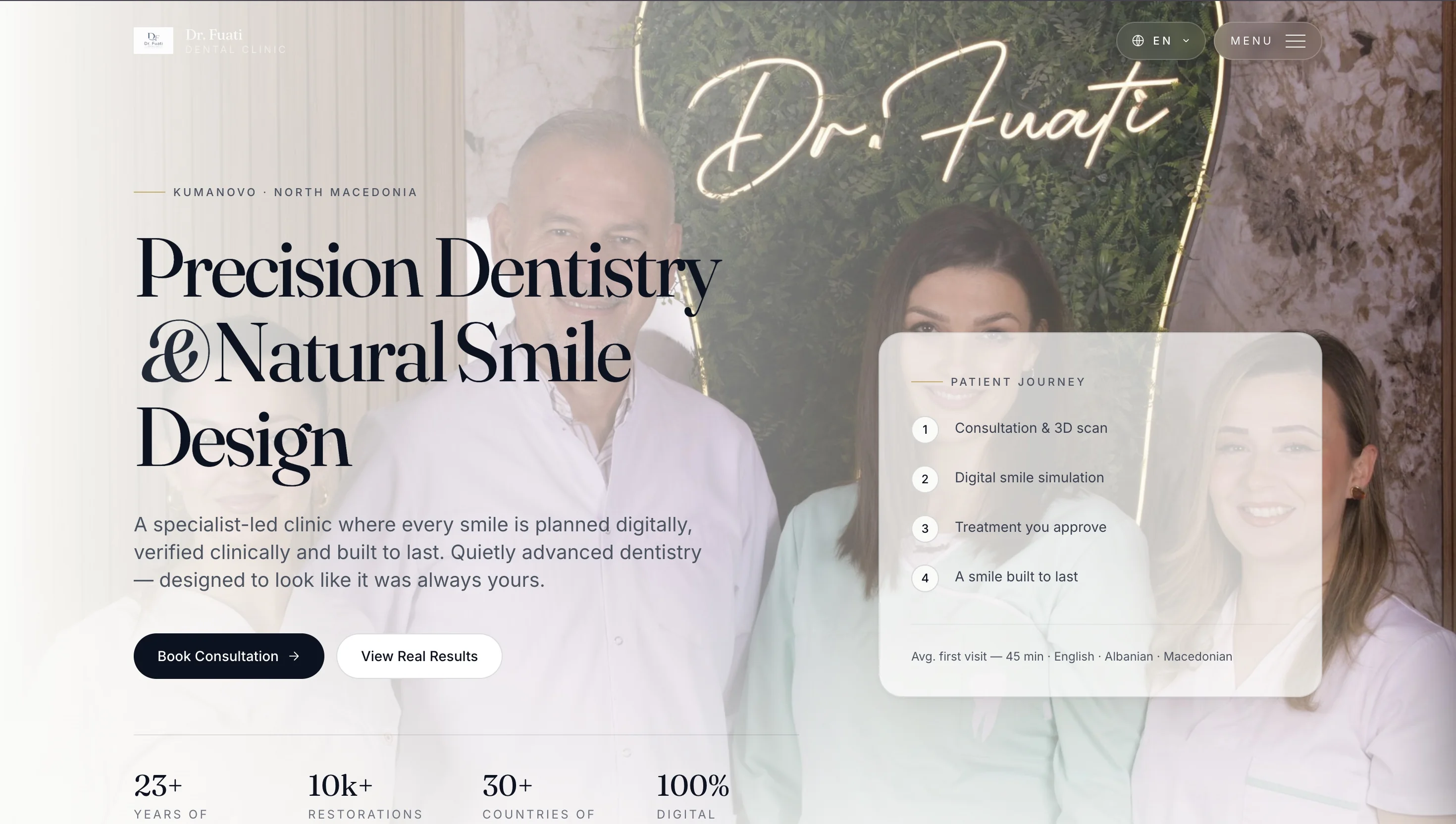 Dr. Fuati — homepage screenshot