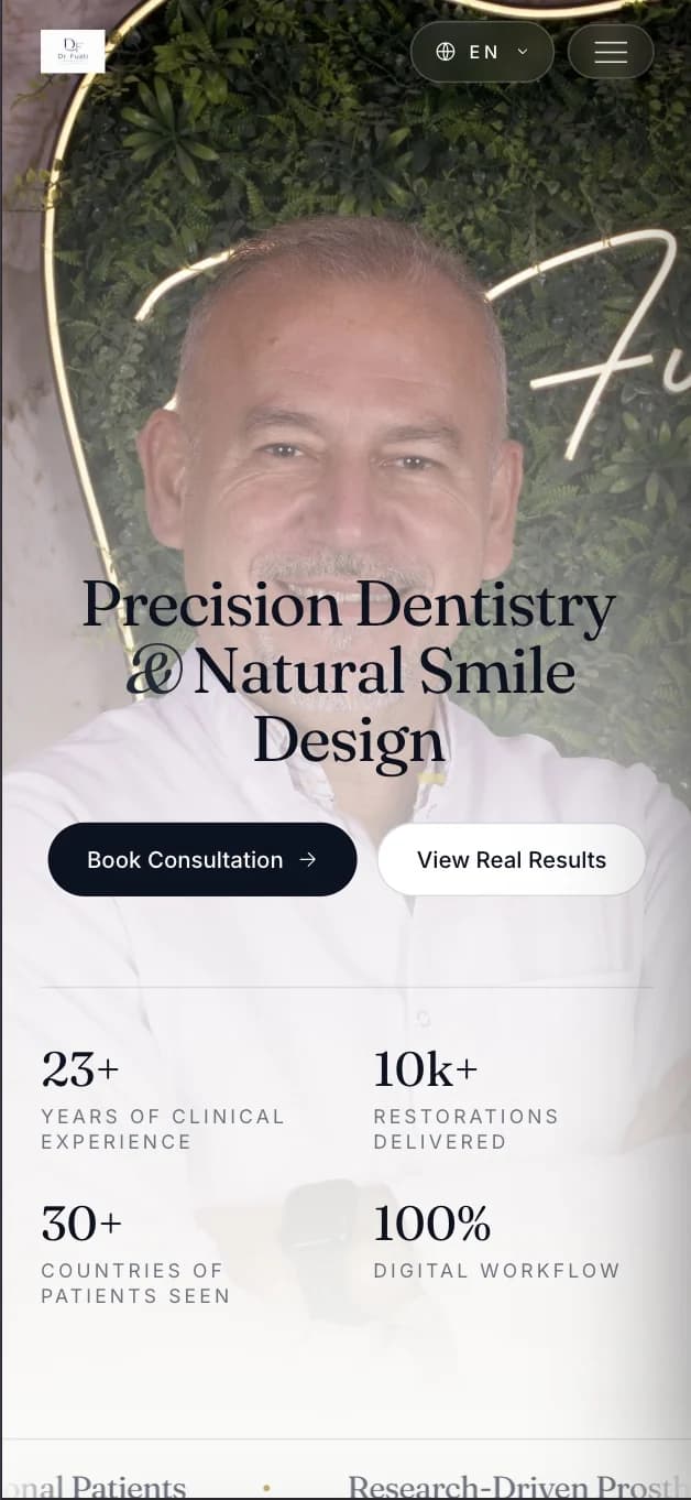 Dr. Fuati mobile view